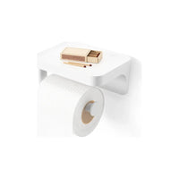 Flex Adhesive Toilet Paper Holder & Shelf
