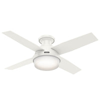 Dempsey Low Profile Fan with Light 44"