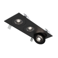 Triple 4" Flat Recessed LED Gimbal Light