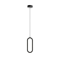 Single Vertical Oblong Pendant 16"