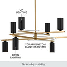 Kichler - Gala 36" 8-Light Chandelier - Lights Canada