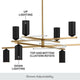 Kichler - Gala 36" 8-Light Chandelier - Lights Canada