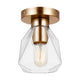 Quinn One Light Wall / Ceiling Semi-Flush Mount