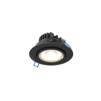 4" Round Recessed LED Gimbal Light CCT
