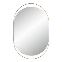 Ecru 40" Tall Pill Oval Mirror