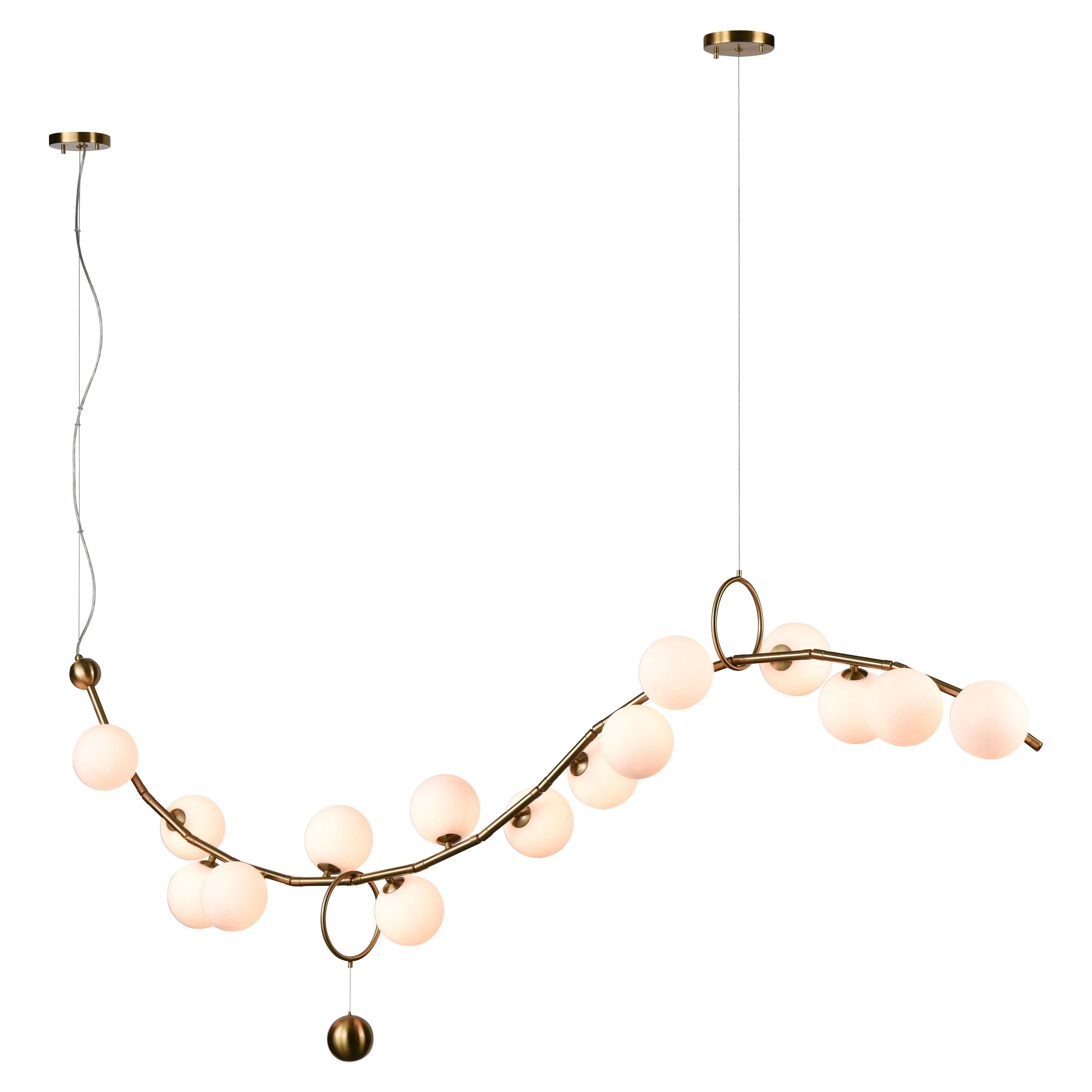 Acuminate 61" Wide 15-Light Linear Chandelier