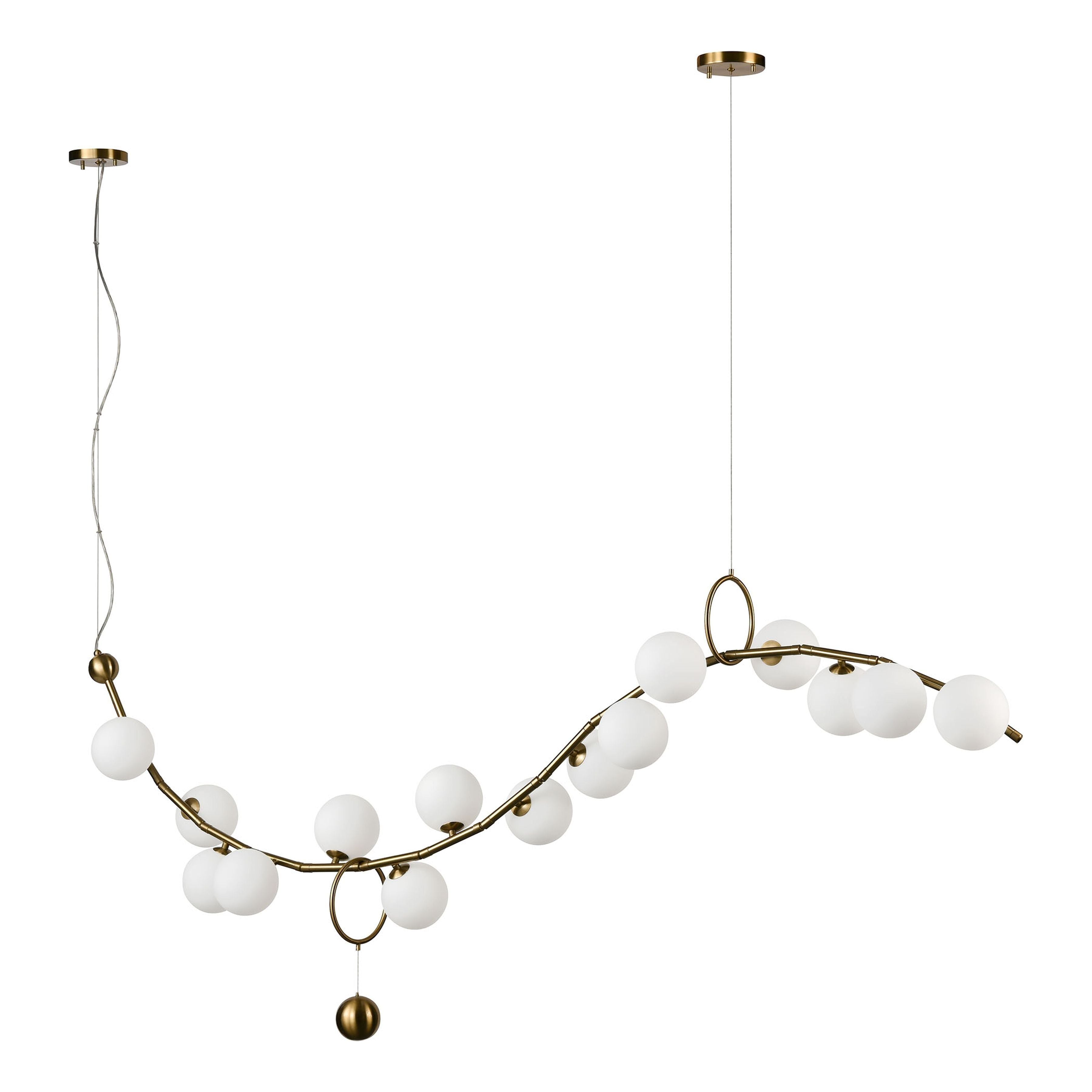 Acuminate 61" Wide 15-Light Linear Chandelier