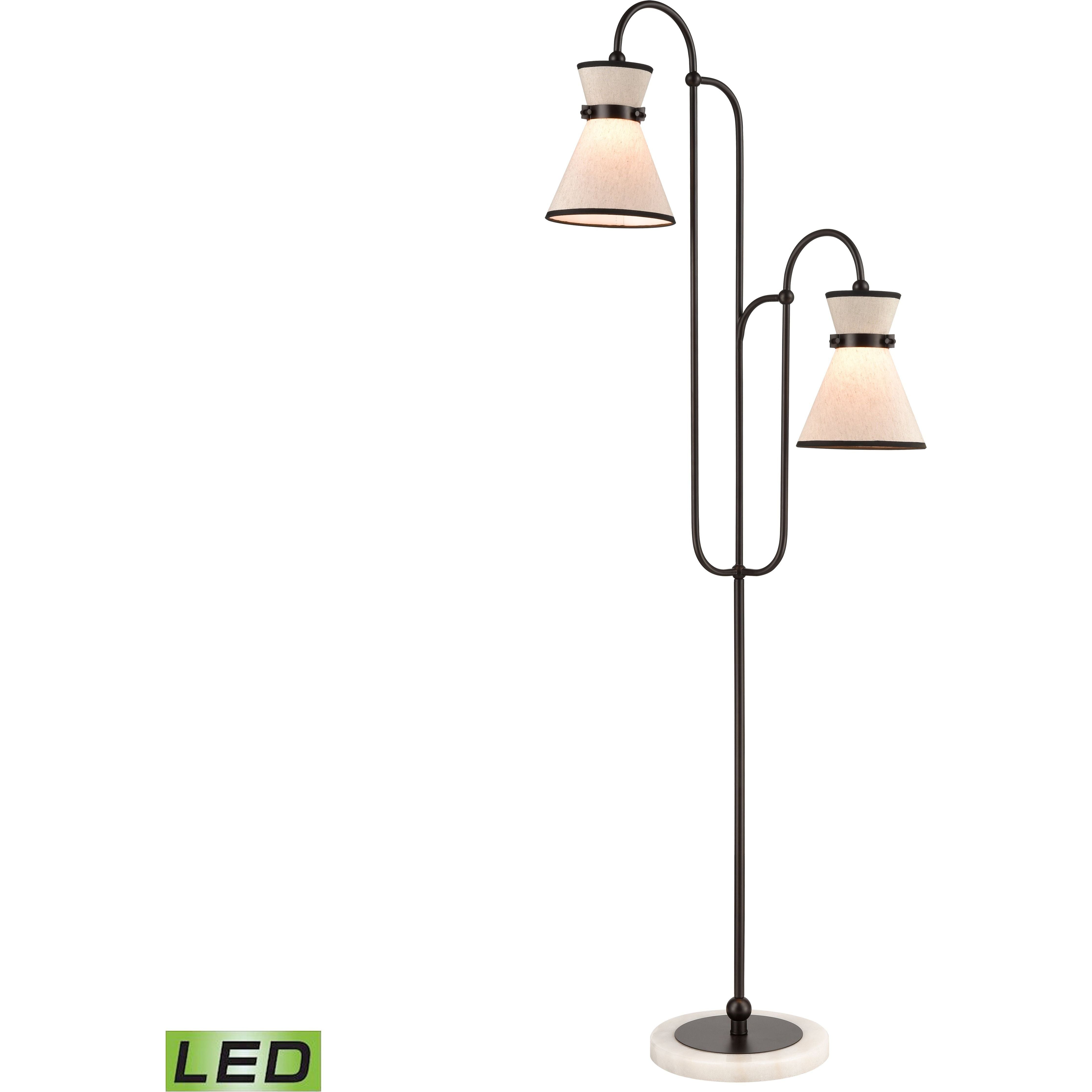 Emsworth 63" High 2-Light Floor Lamp