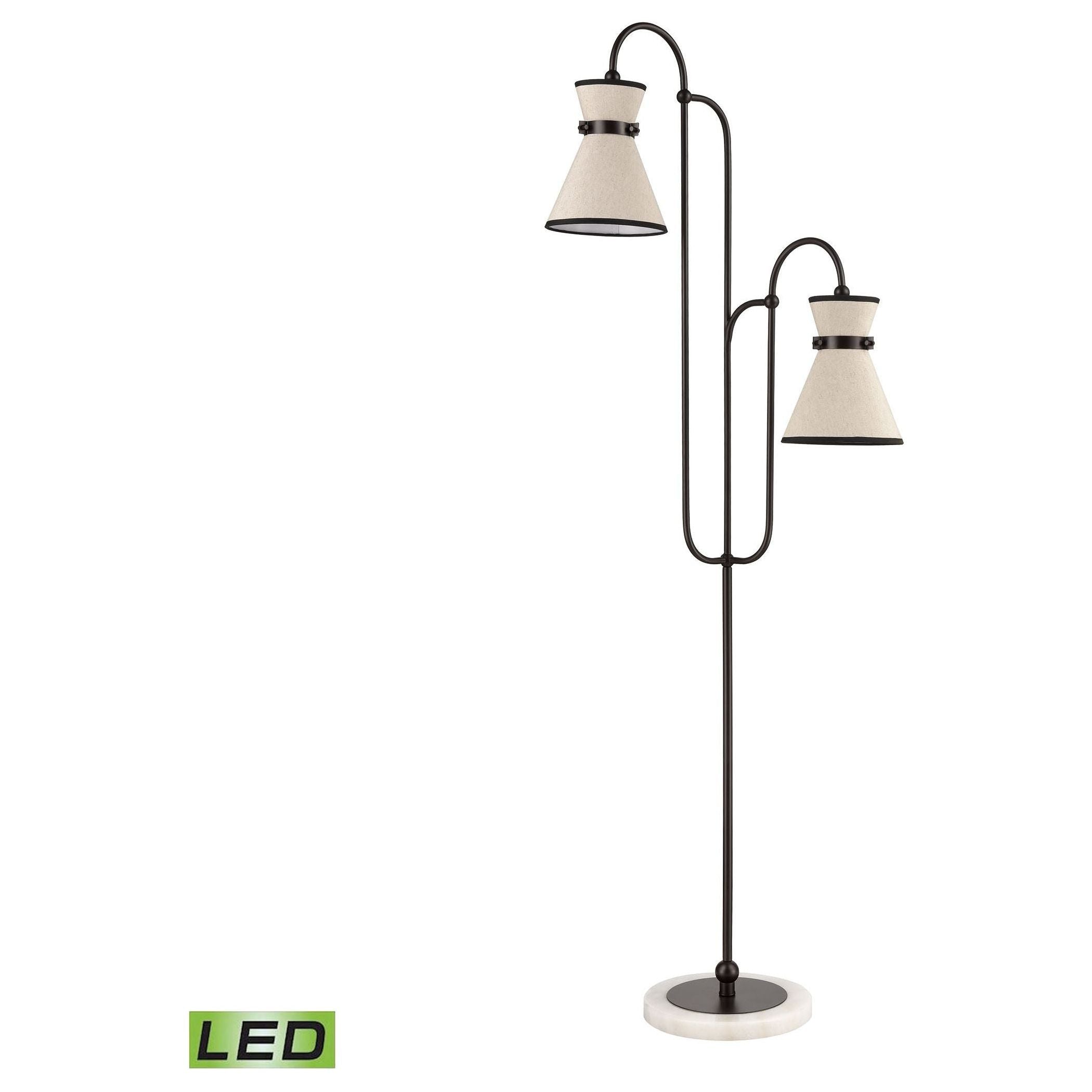 Emsworth 63" High 2-Light Floor Lamp