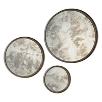 Shire 20/15/10" Tall Round Wall Mirror