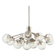 Silvarious 48" 12-Light Linear Convertible Chandelier