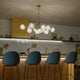 Silvarious 48" 12-Light Linear Convertible Chandelier