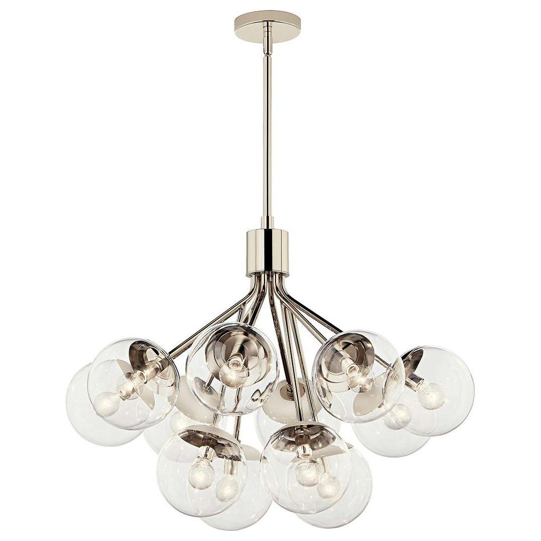 Silvarious 30" 12-Light Convertible Chandelier