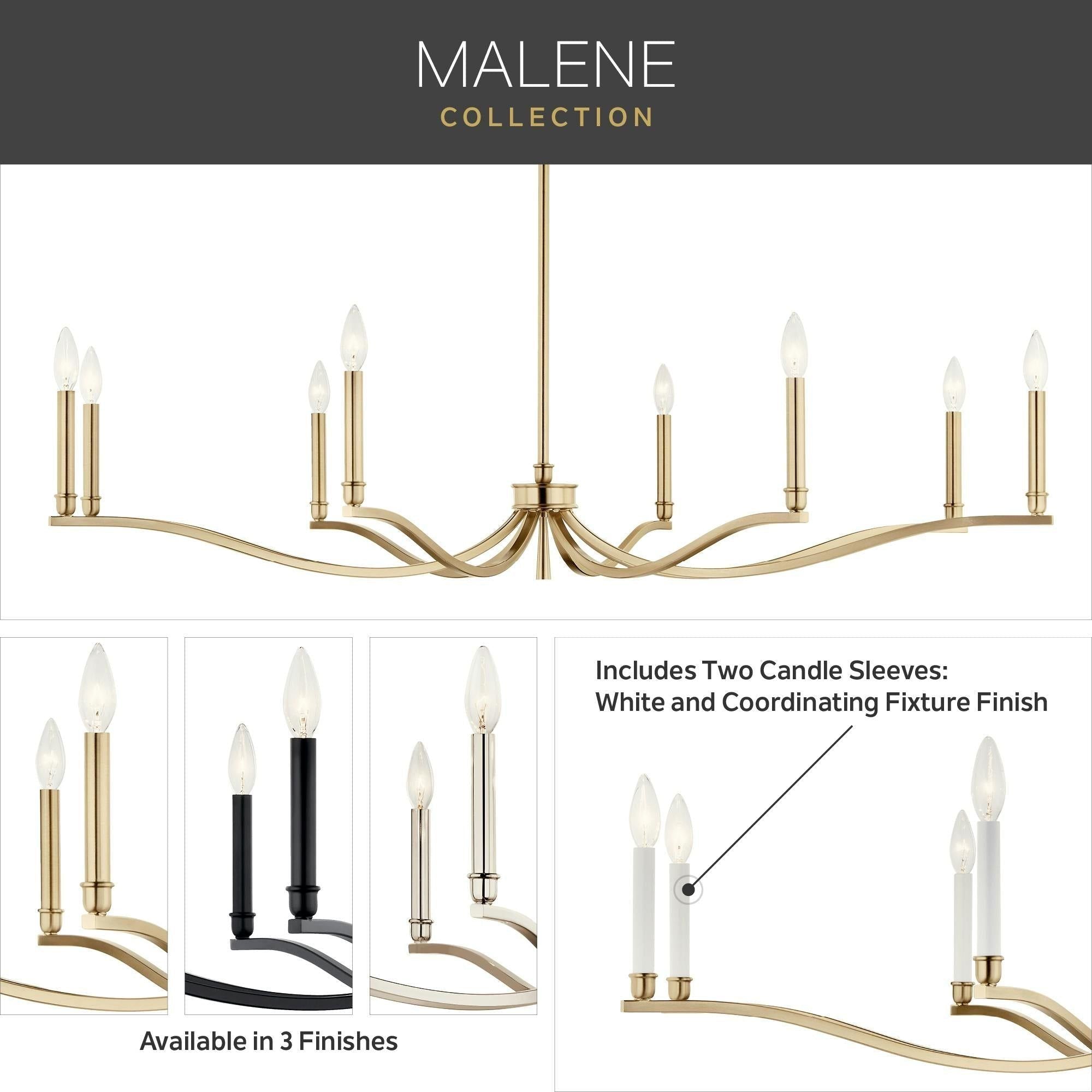 Malene 42" 6-Light Chandelier