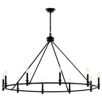 Carrick 54.25" 10-Light Chandelier