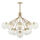 Silvarious 38" 16-Light Convertible Chandelier