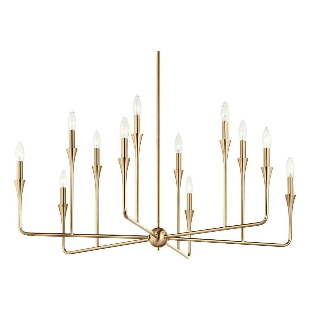 Alvaro 39.75" 12-Light Multi-Tier Chandelier