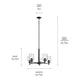 Shailene 15.25" 5-Light Chandelier