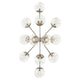 Silvarious 48" 12-Light Linear Convertible Chandelier