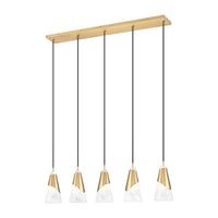 Aimie 5-Light Linear Chandelier