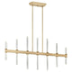 Sycara 48.25" 14-Light LED Linear Chandelier