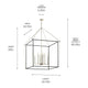 Eisley 50" 8-Light 2-Tier Foyer Pendant