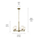 Shailene 15.25" 5-Light Chandelier