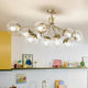 Silvarious 48" 12-Light Linear Convertible Chandelier