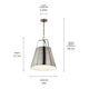 Etcher 18" 2-Light Pendant