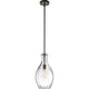 Everly 17.75" 1-Light Hour Glass Pendant