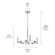 Tolani 20.25" 4-Light Chandelier