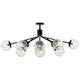 Silvarious 48" 12-Light Linear Convertible Chandelier