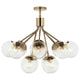 Silvarious 30" 12-Light Convertible Chandelier