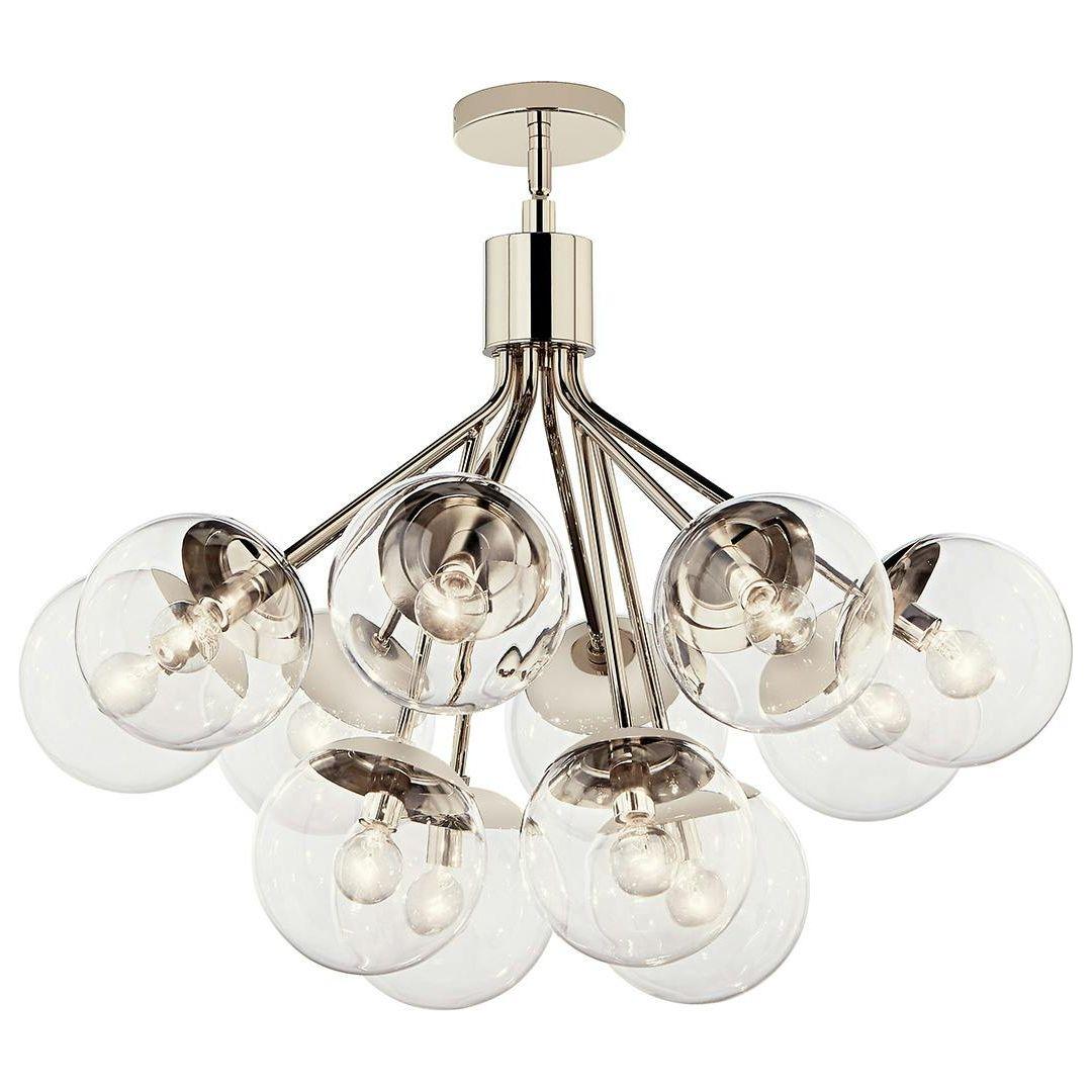 Silvarious 30" 12-Light Convertible Chandelier