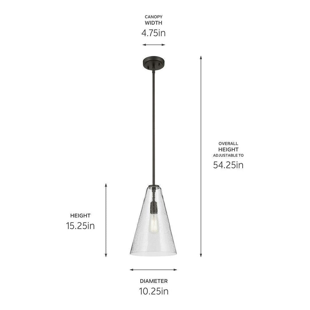 Everly 15.25" 1-Light Cone Pendant