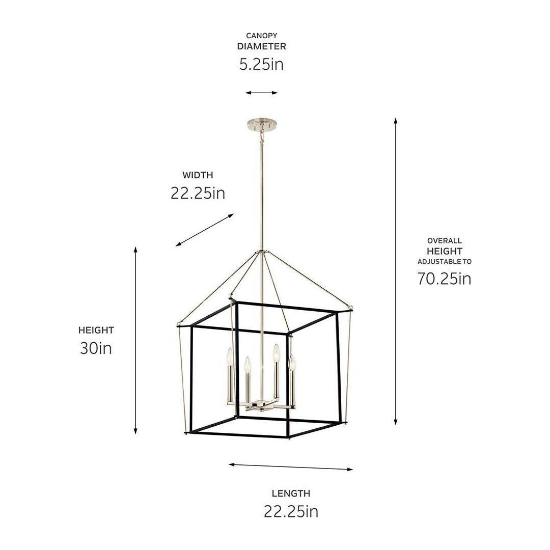 Eisley 30" 4-Light Foyer Pendant