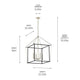 Eisley 30" 4-Light Foyer Pendant