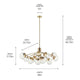 Silvarious 48" 12-Light Linear Convertible Chandelier