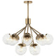 Silvarious 30" 12-Light Convertible Chandelier