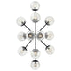 Silvarious 48" 12-Light Linear Convertible Chandelier