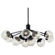 Silvarious 48" 12-Light Linear Convertible Chandelier