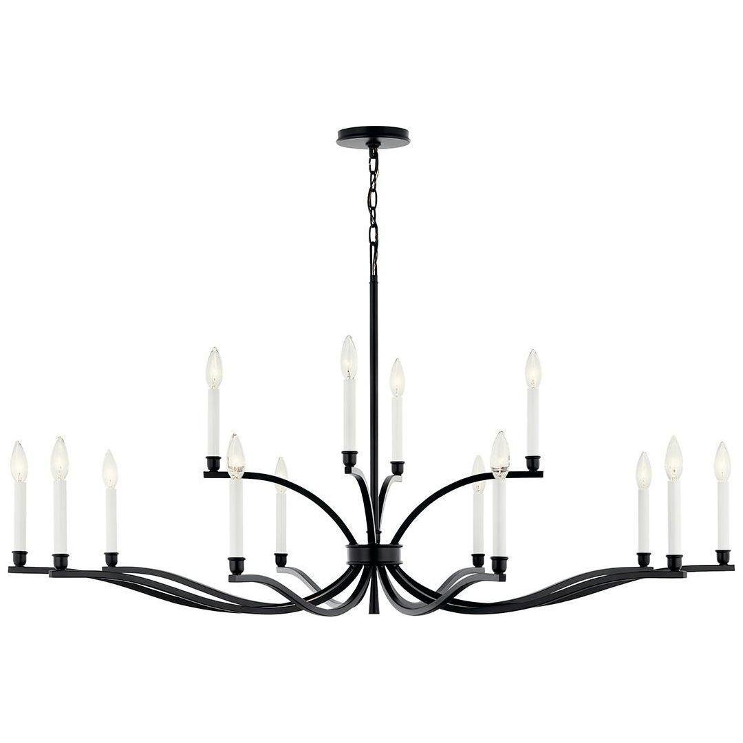 Malene 52.75" 14-Light 2-Tier Chandelier