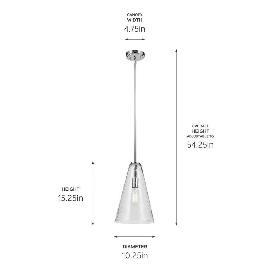 Everly 15.25" 1-Light Cone Pendant