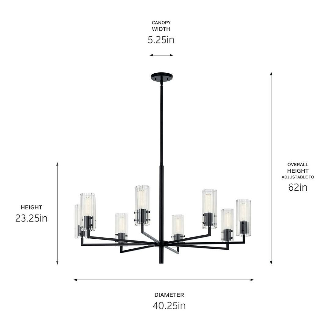 Velestino 40.25" 8-Light Chandelier