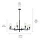 Velestino 40.25" 8-Light Chandelier