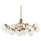 Silvarious 48" 12-Light Linear Convertible Chandelier