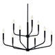 Madden 32" 9-Light 2-Tier Chandelier