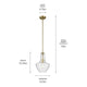 Everly 15.25" 1-Light Bell Pendant