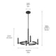 Tolani 20.25" 4-Light Chandelier