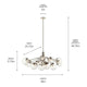 Silvarious 48" 12-Light Linear Convertible Chandelier